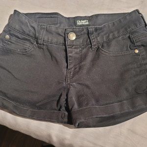 Women/Junior Celebrity Pink black jean shorts - Size 5